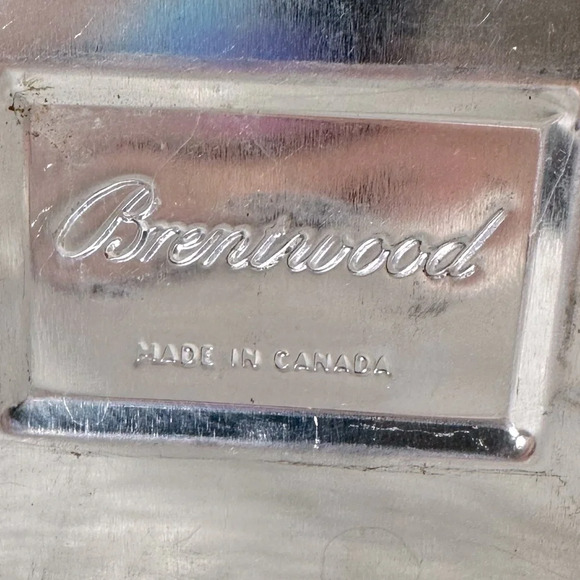 Vintage Brentwood Brown Painted Metal Small Tea Canister With Lid - Picture 7 of 10